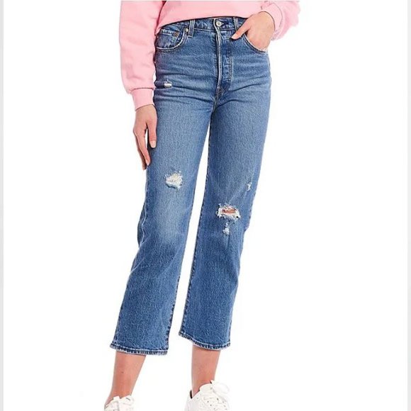 Levis RIBCAGE STRAIGHT ANKLE JEANS - Picture 5 of 7